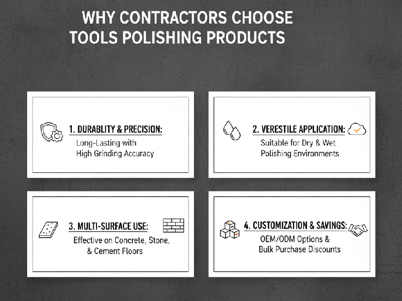 Why did the contractor choose Johnsontools polishing products