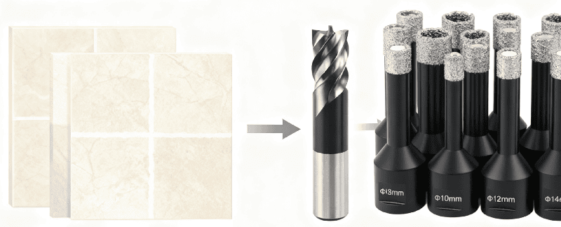 It is difficult to drill holes in tiles