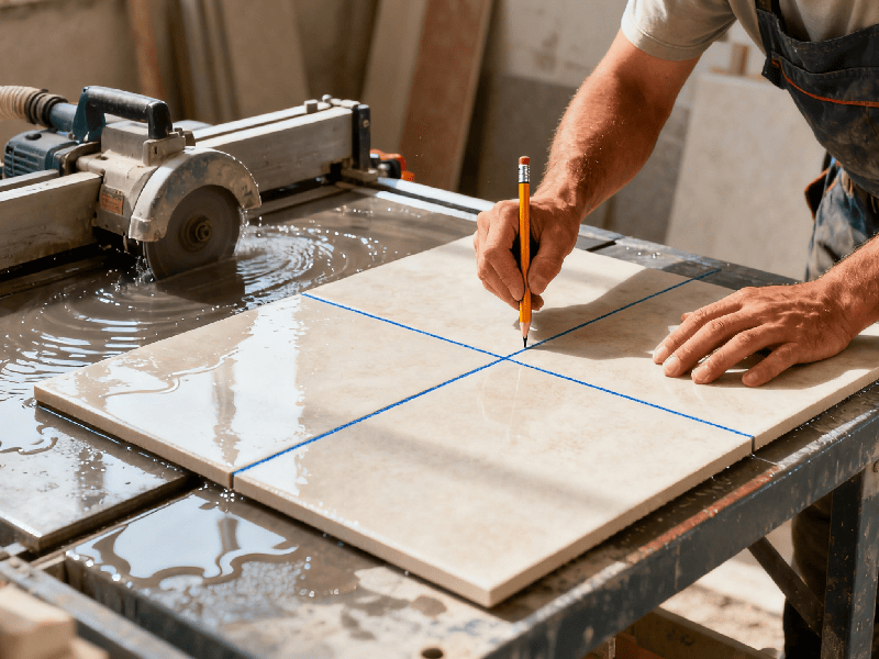 Wet cutting machine operation procedure