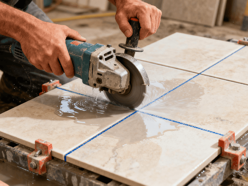 Wet cutting machine operation procedure