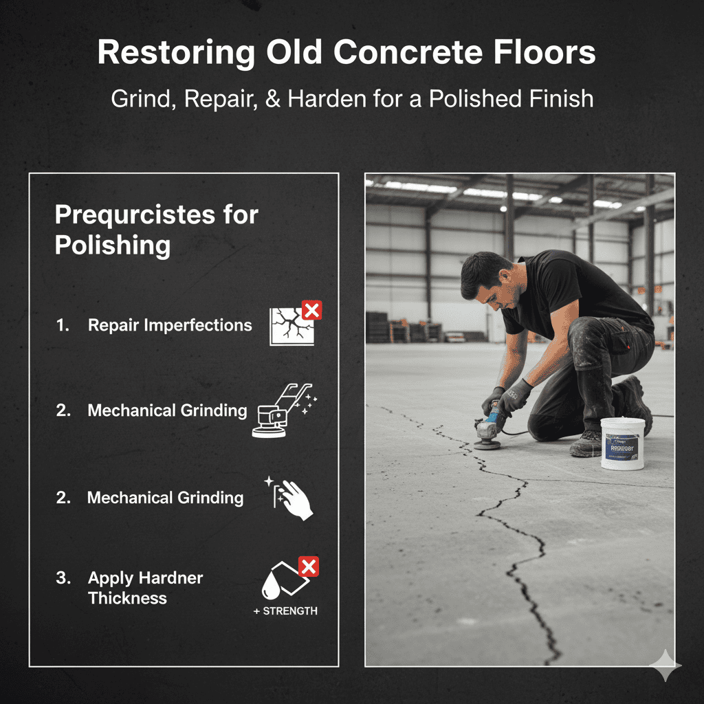 Can the concrete slab be polished