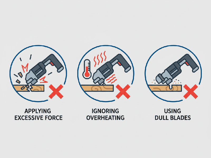 Common mistakes when using oscillating tools