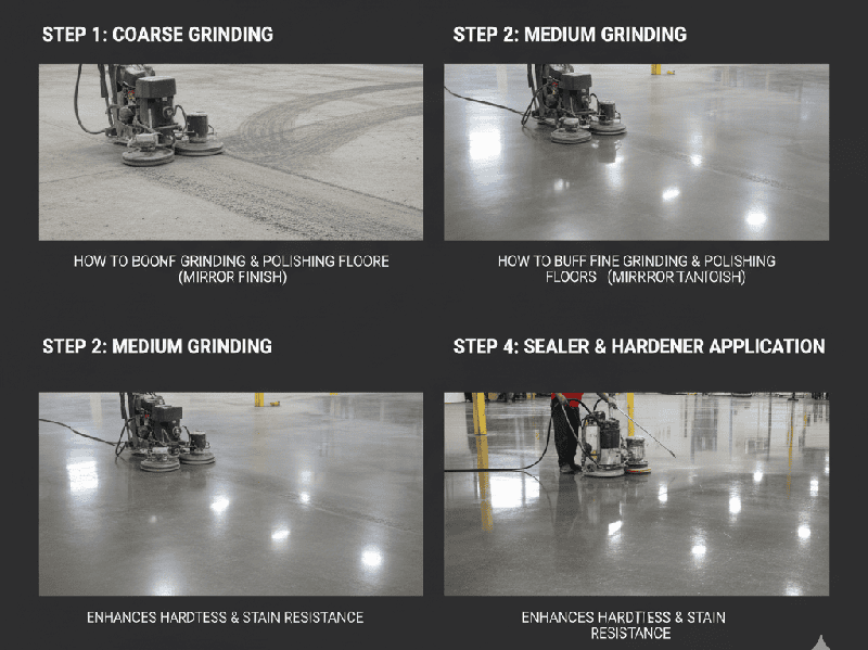 Polishing Process Details How to Polish Concrete Floors