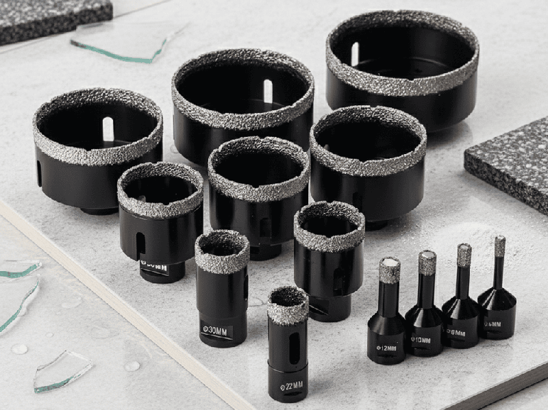 Vacuum brazing drill bit