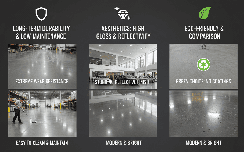 The advantages of polishing the concrete floor