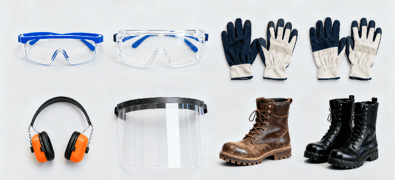 Wearing safety equipment