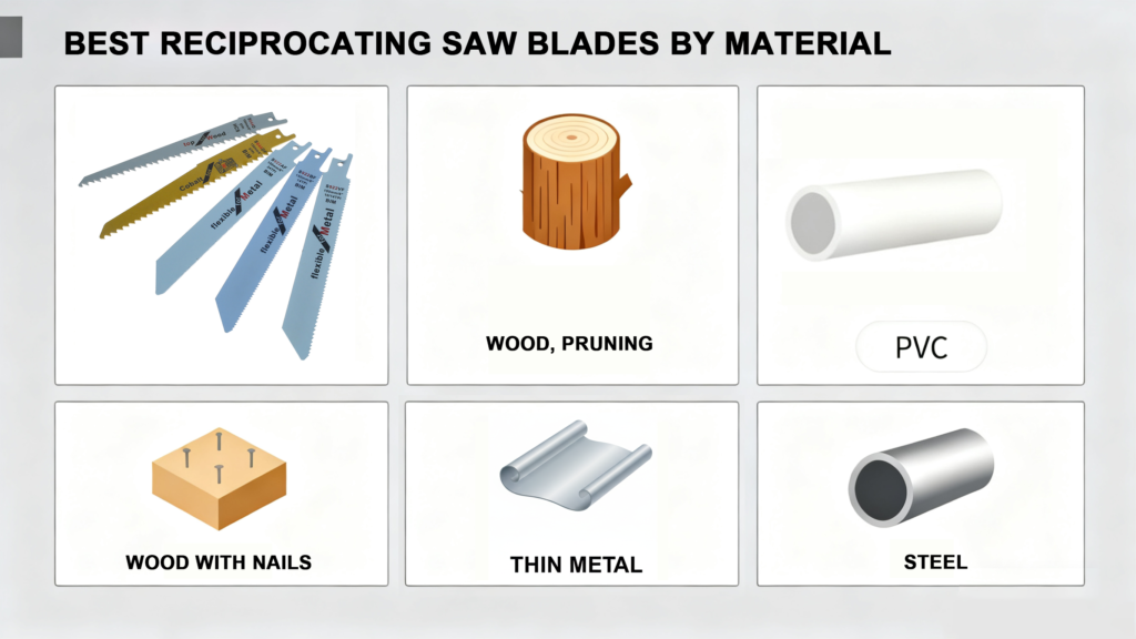 Best Reciprocating Saw Blades by Material