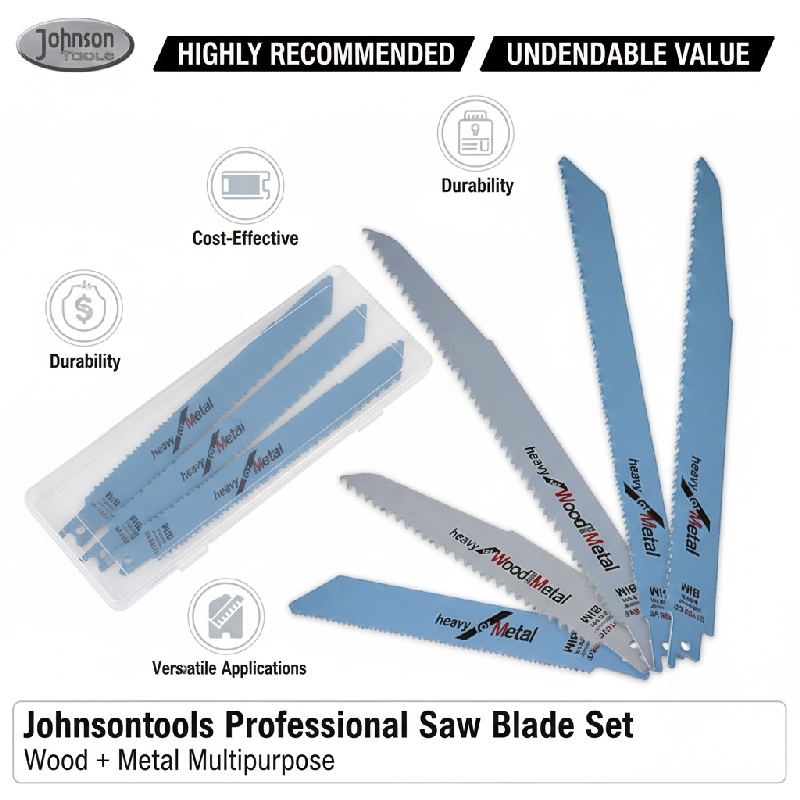 Johnson tools reciprocating saw blade set