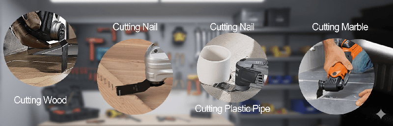 JohnsonTools Oscillating Multi-functional Blade Cutting Hard Materials