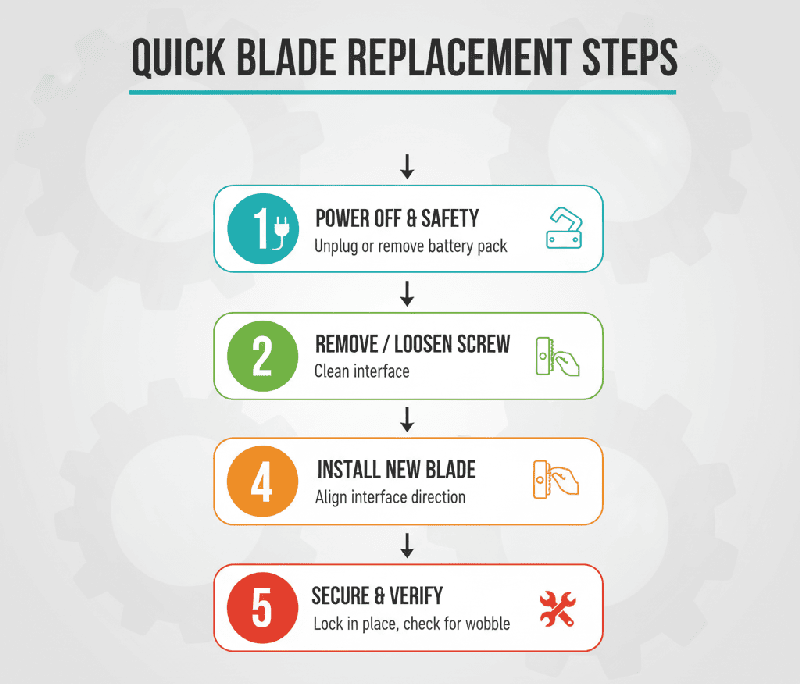Multifunctional Oscillating Saw Blade Replacement Guide