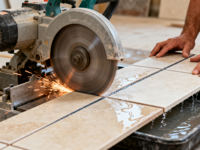 steeps for cutting granite tiles