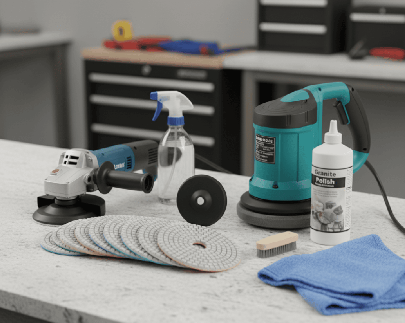 Tools required for polishing granite