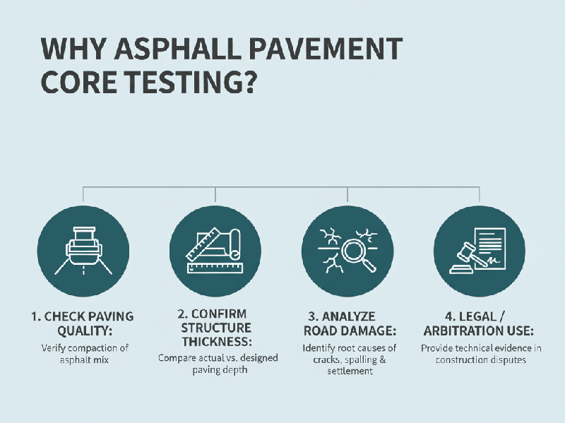 asphalt pavement core testing