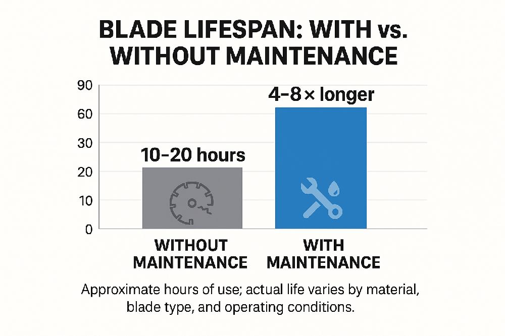 lade Lifespan With vs. Without Maintenance